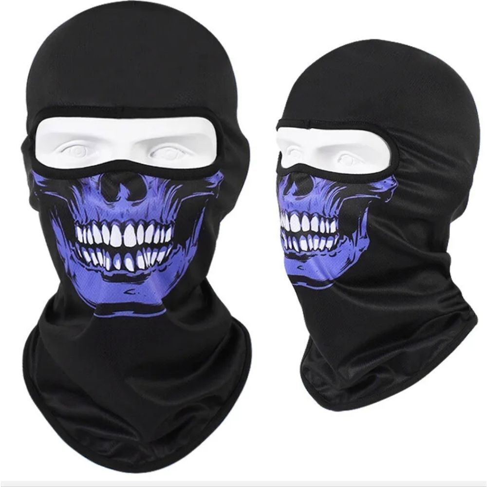 Tactical Skull Ghost Printed Full Face Mask Balaclava Halloween Ski Motorcycle
